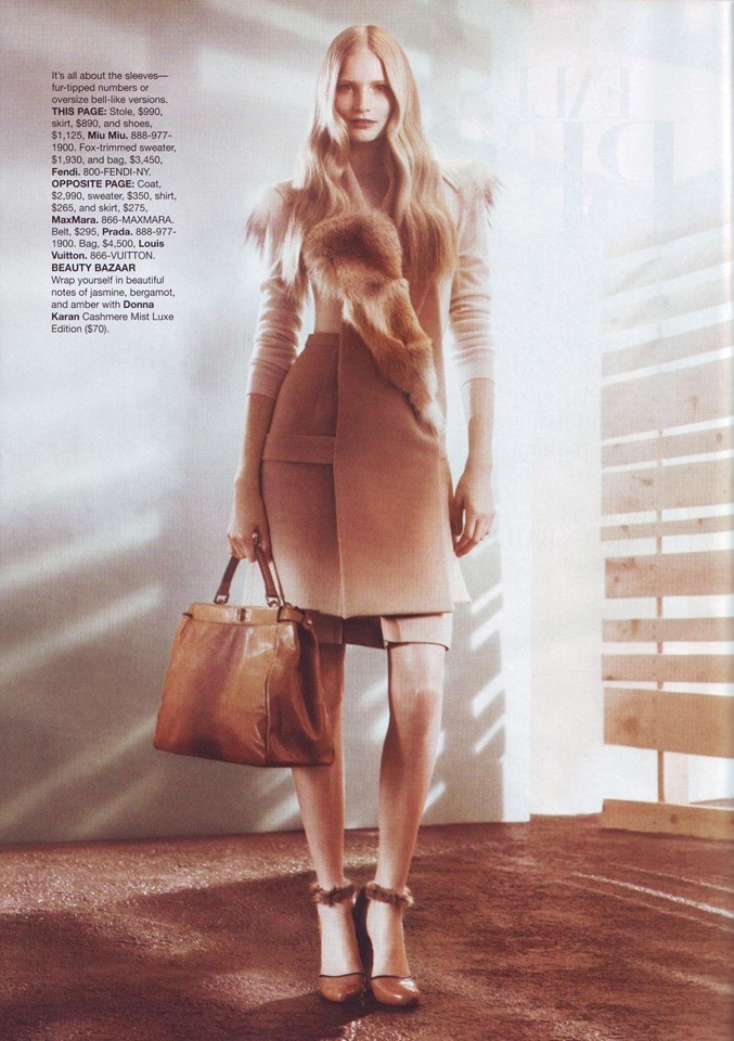 Fendi bag as senn in Harpers Bazaar