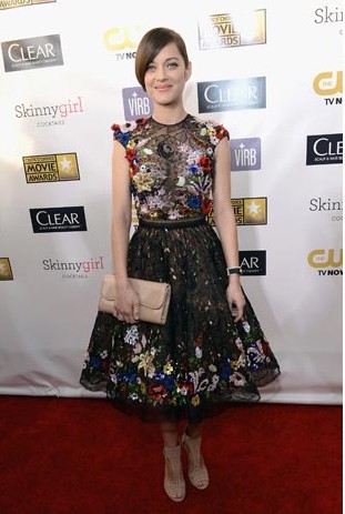 marion-cotillard-zuhair-murad-black-flowery-dress-critics-choice-awards-2013