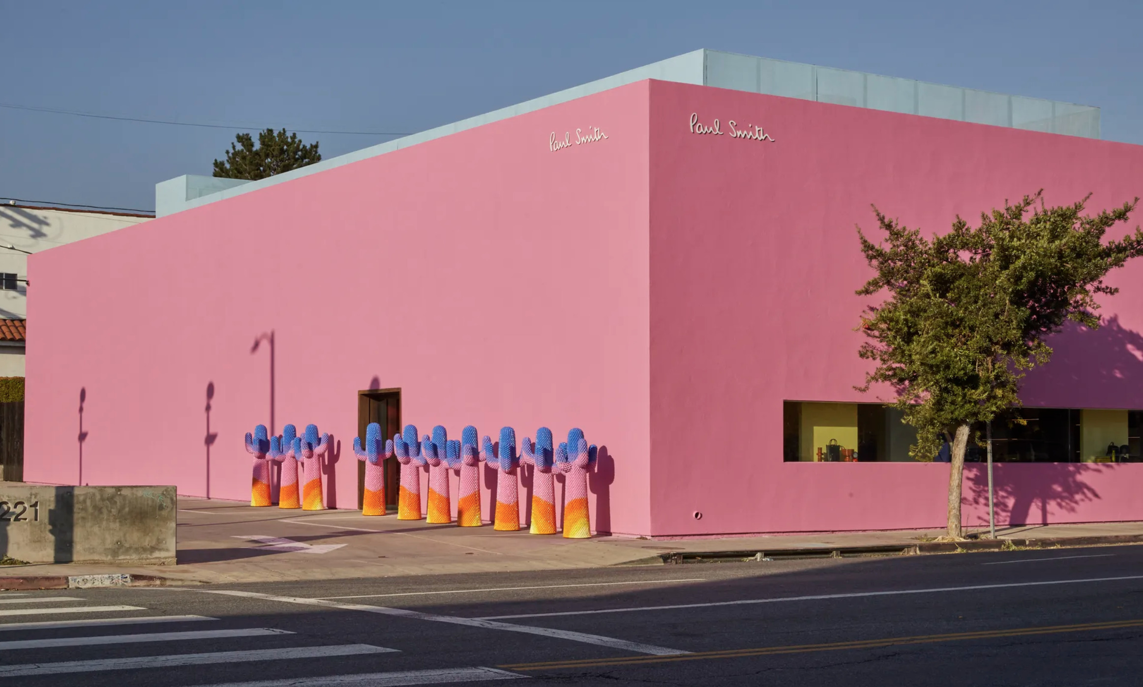Paul Smith Reopens LA Boutique with Colorful Gufram Cactus