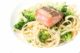 Parsley Pesto Pasta with Broccoli and Salmon