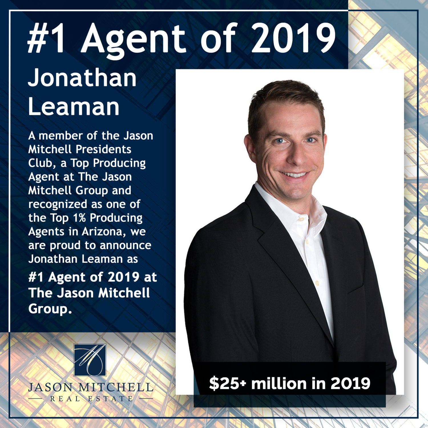 The Jason Mitchell Group Announces No. 1 Agent of 2019