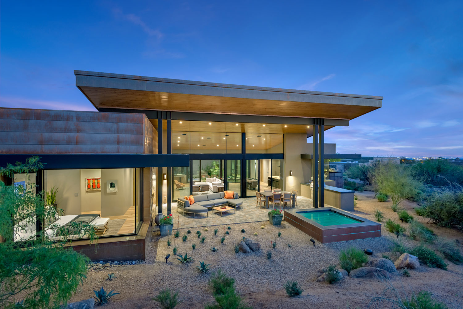 Interior Design Inspo of the Week Desert Mountain Home Combines Natural Materials and Metals by