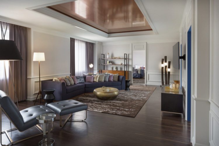 The Presidential Suite Living Room. Photo: The Camby