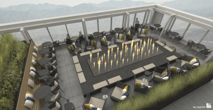 InterContinental LA Downtown_Sky Deck with Firepit