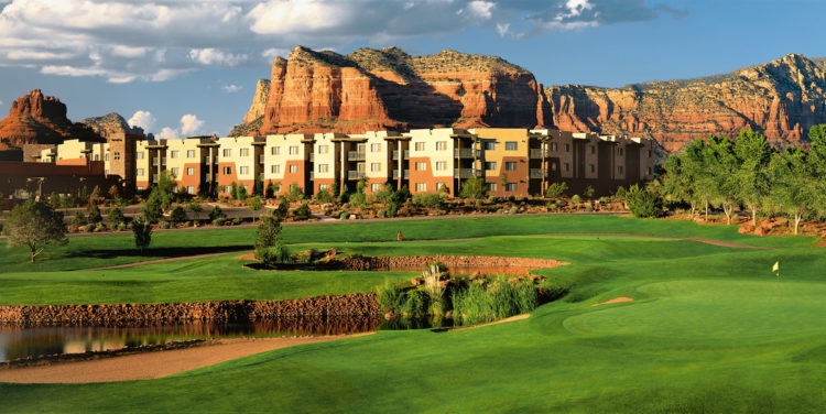 Sedona Doubletree Resort View from Sedona Golf Resort #18 green