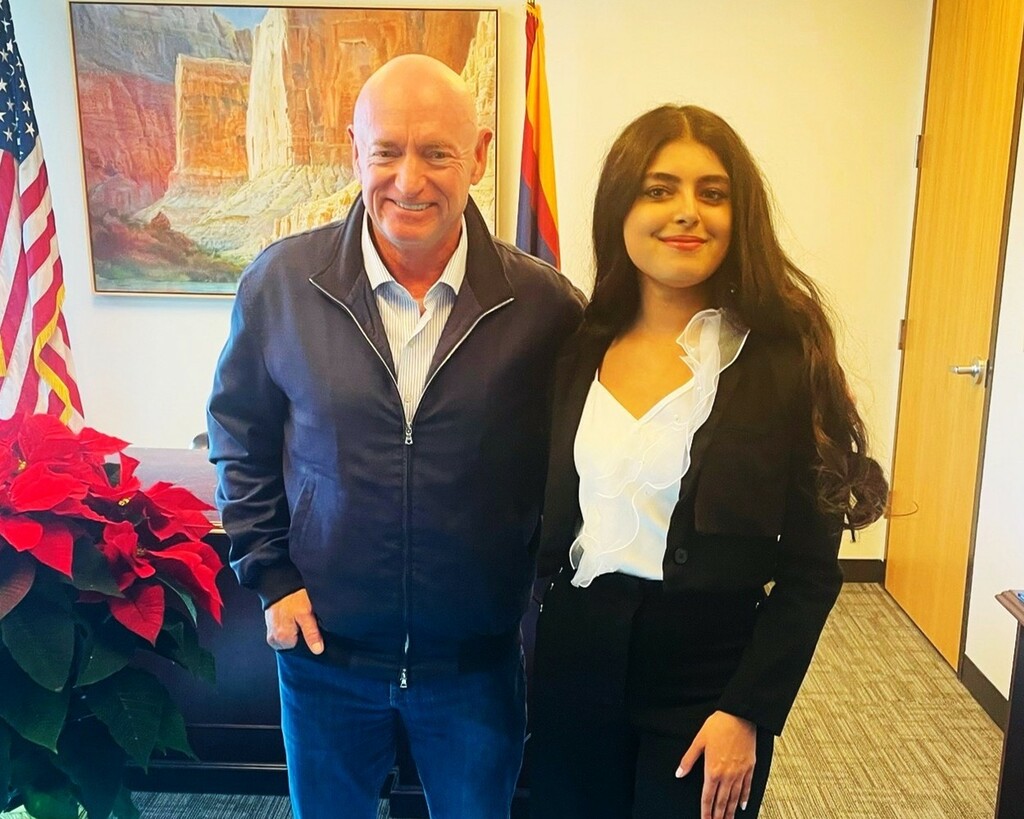 Sanaya Nichani and Mark Kelly