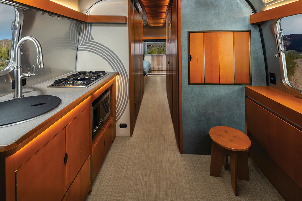 Airstream and Frank Lloyd Wright collaboration. Photo credit Andrew Pielage