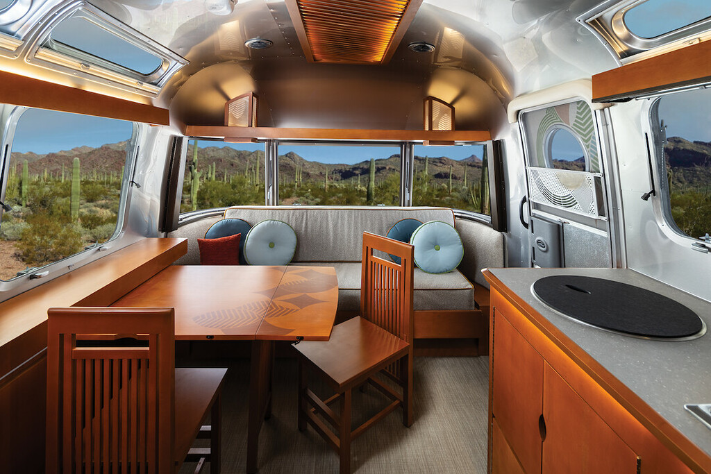 Airstream and Frank Lloyd Wright collaboration. Photo credit Andrew Pielage