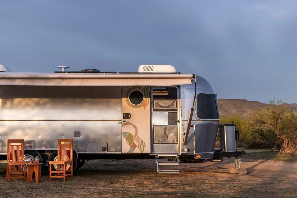 Airstream and Frank Lloyd Wright collaboration. Photo credit Andrew Pielage